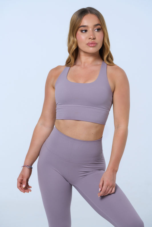 Lavender - Tank Bra & Sports Leggings